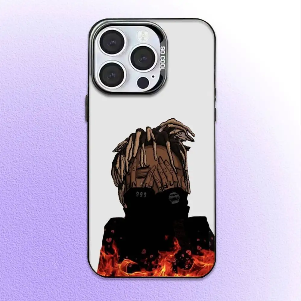 حافظة هاتف مغني الراب 999 J-Juice W-WRLD لهاتف iPhone17,16,15,14,13,12,11 Plus، Pro Max غطاء مقاوم للصدمات باللون الأسود غير اللامع #2