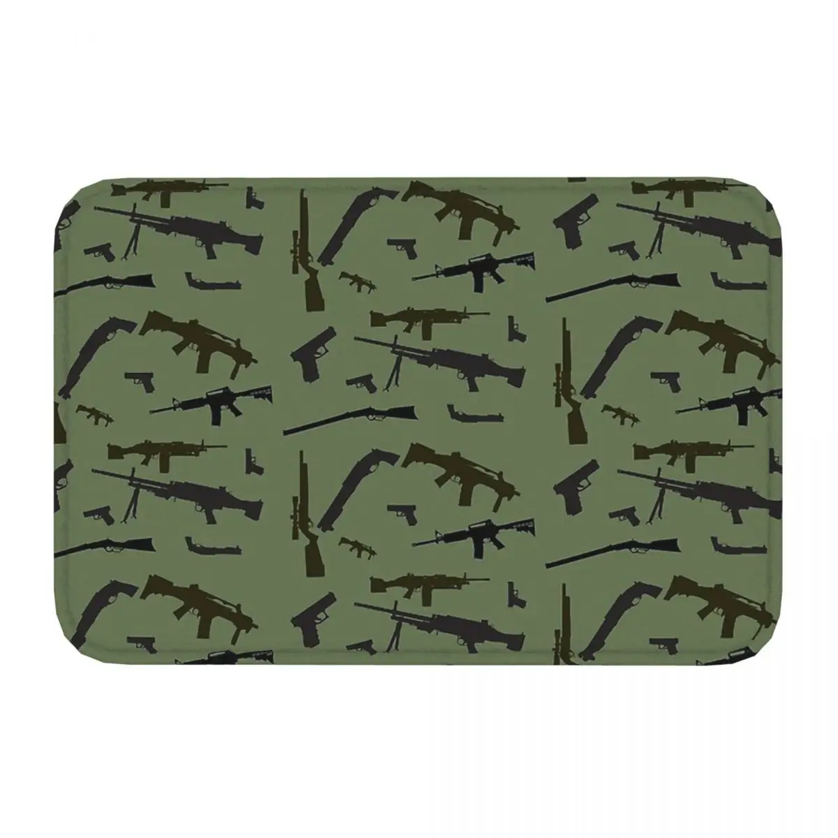 Bedroom Mat Gun Camouflage Guns Weapons Ammo Ammunition Freedom Redneck Doormat Kitchen Carpet Entrance Door Rug Home Decor