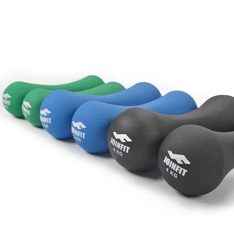 3lb cast iron bone shape neoprene soft women dumbbell 2.5kg