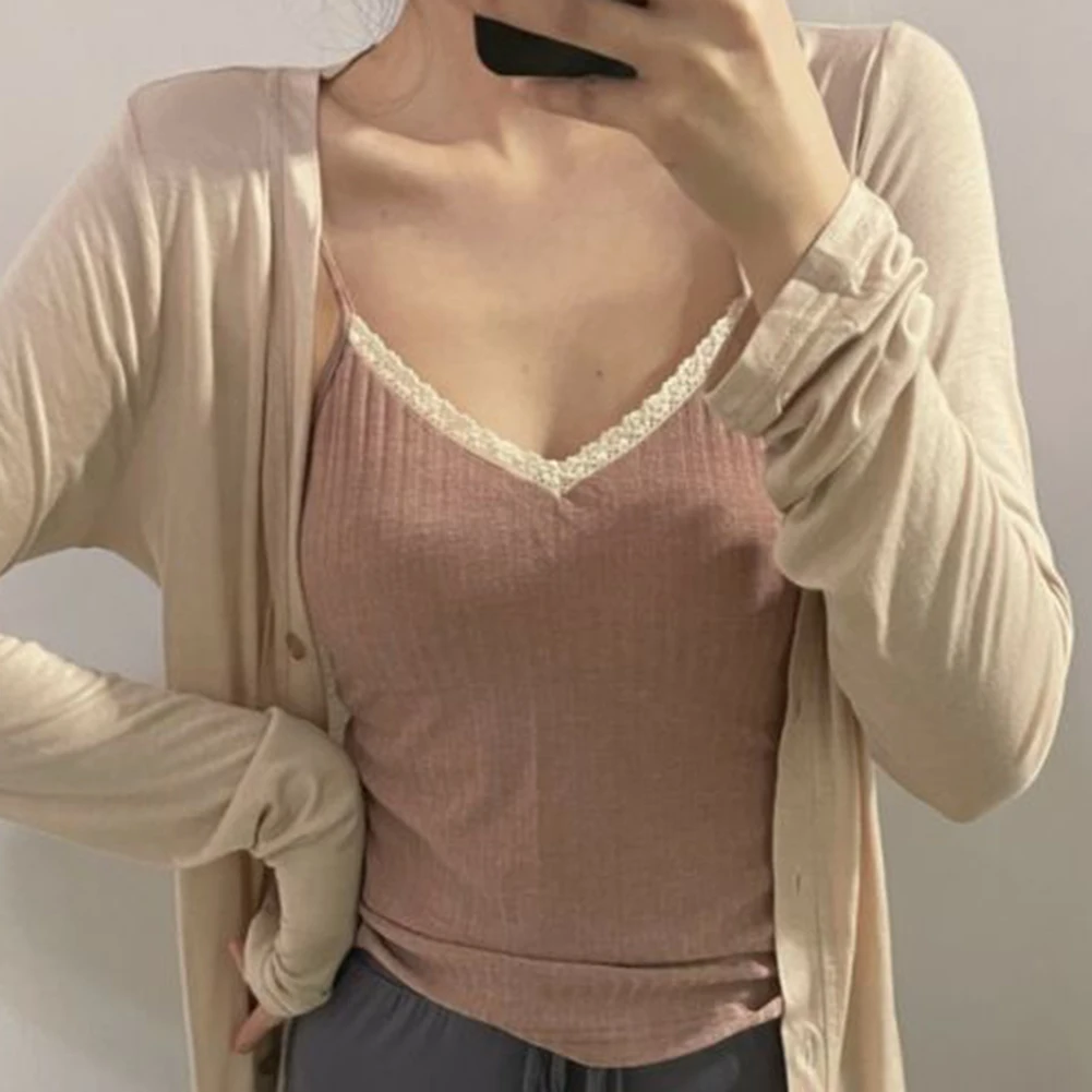 캐주얼 여름 착용 레트로 레이스 탱크 봄 여름 폴리에스테르 원단 레귤러 길이 약간의 스트레치 편안한 핏