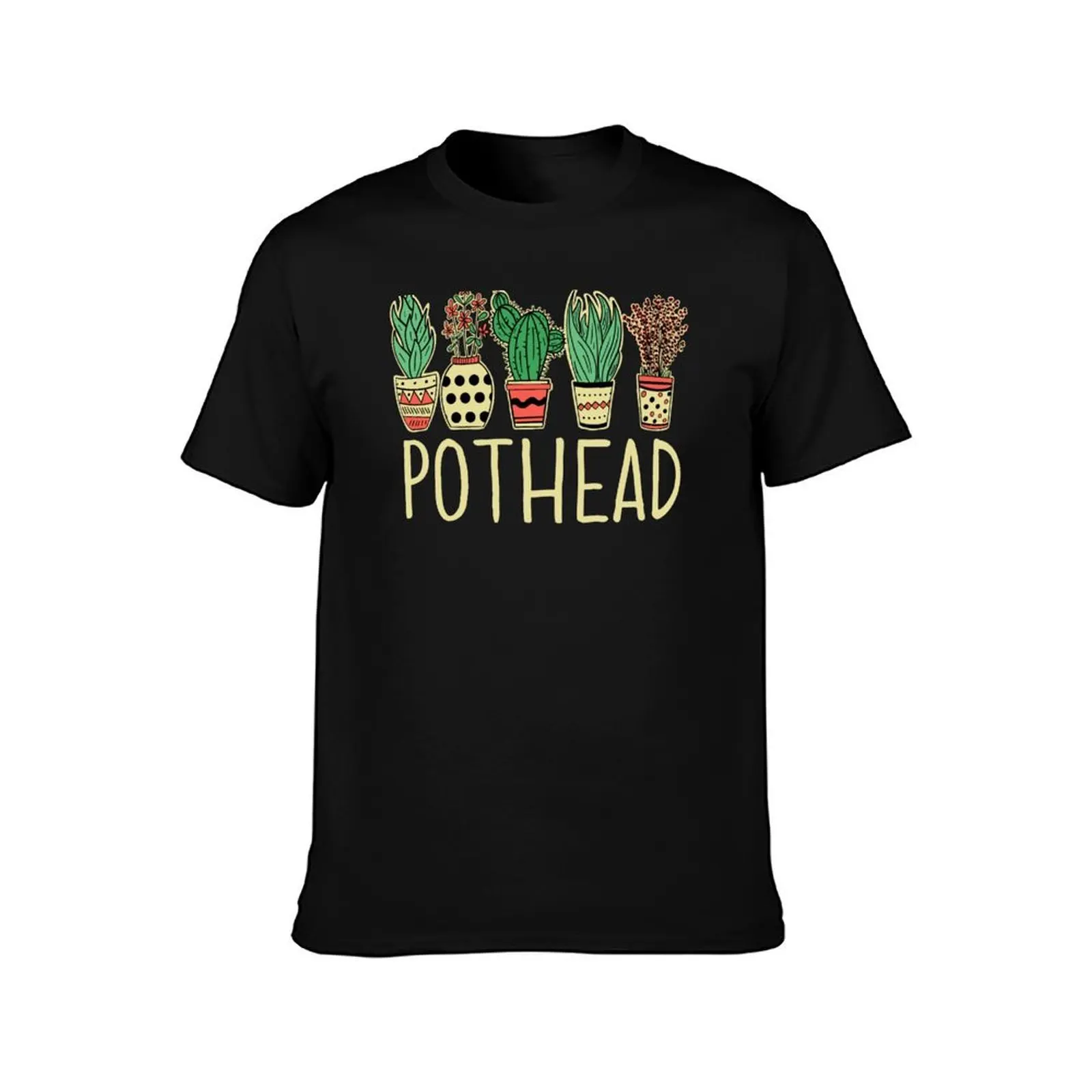 Pothead Funny Plant Gardener Humor T-Shirt Summer Casual Cotton Tee Oversized Streetwear Tops Vintage Graphic Print