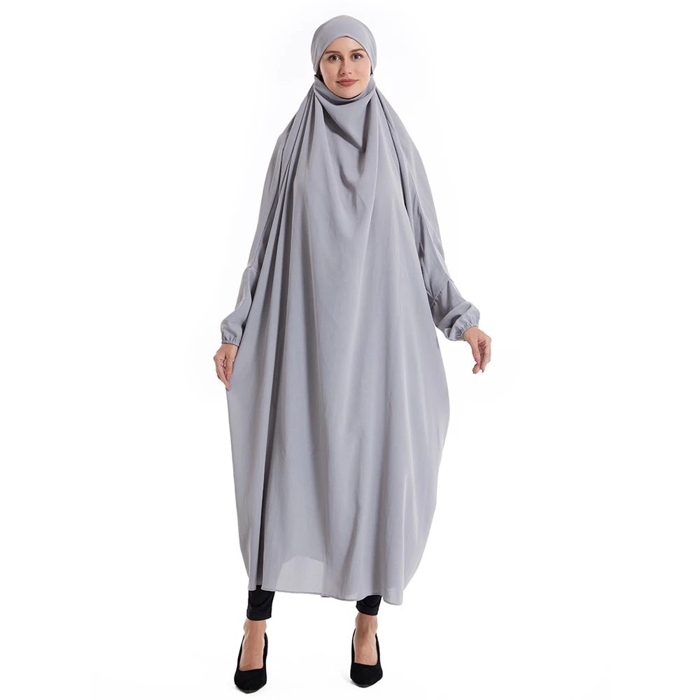 

Eid Hooded Muslim Women Hijab Dress Prayer Garment Full Cover Ramadan Gown Islamic Clothes Niqab Muslim Dress Women Robe Robe