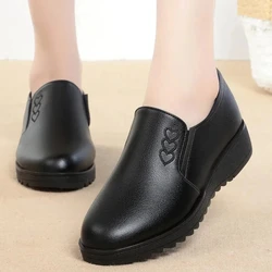 Female Round Toe Office Shoes Comfortable Women's Shoes Casual Thick-soled Women's Shoes Outdoor Trendy Sports Shoes Womans