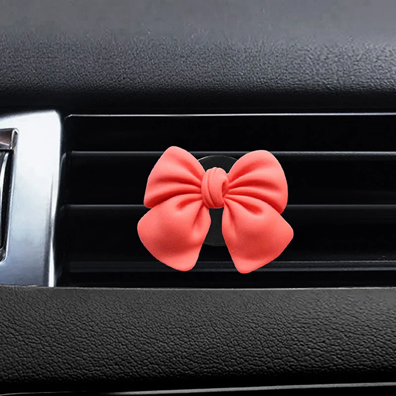 Car Air Freshener Bow-knot Car Perfume Car-styling Natural Smell Air Conditioner Outlet Clip Fragrance Auto Accessories