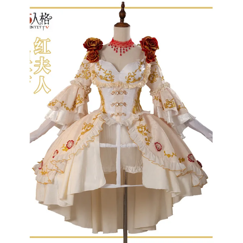 

Halloween Cosplay Identity V Cosplay Costume Red Lady Blood Feast Cosplay Costume Anime Dress Full Set for Women