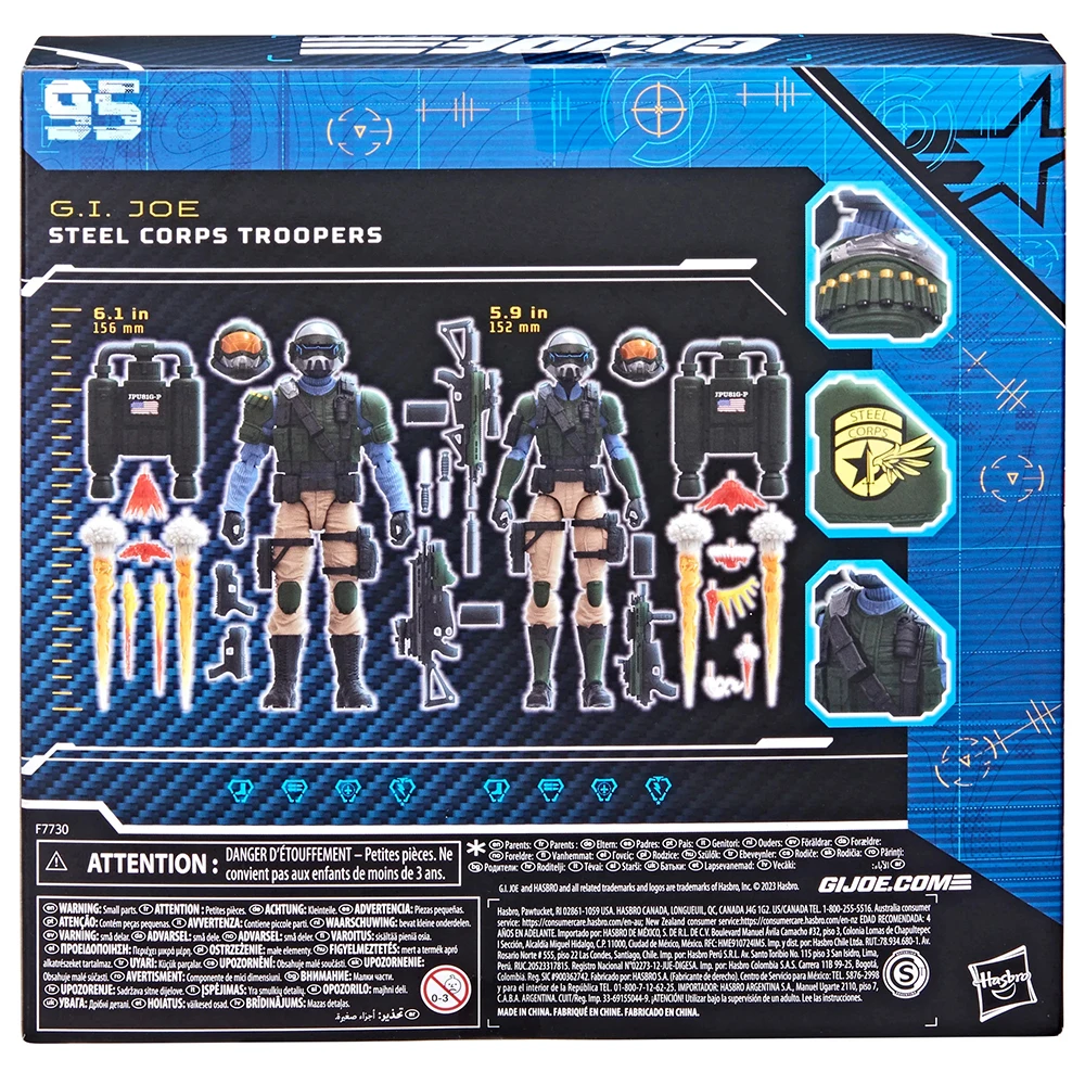 [Speciale aanbieding] Hasbro G.I. Joe Geclassificeerd Serie No.95 Steel Corps Troopers 2-Pack-Set 15 cm Action Soldier Model Figuur Speelgoed