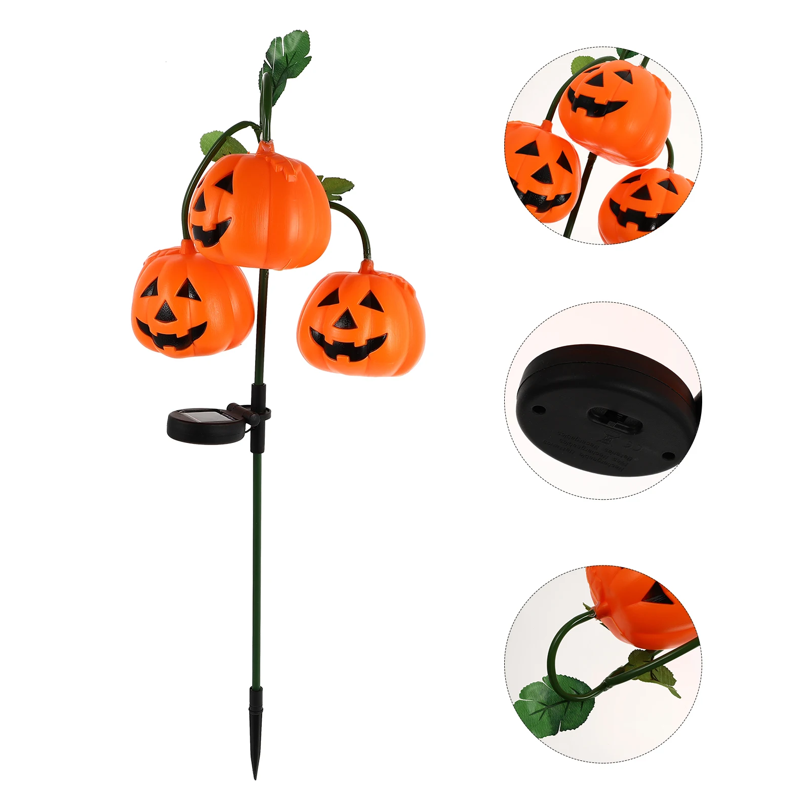 Halloween Pumpkin Landscape Lights Solar Powered Ground Inserting Lamp nament Outdoor Decorations LED Garden Lighting Festival