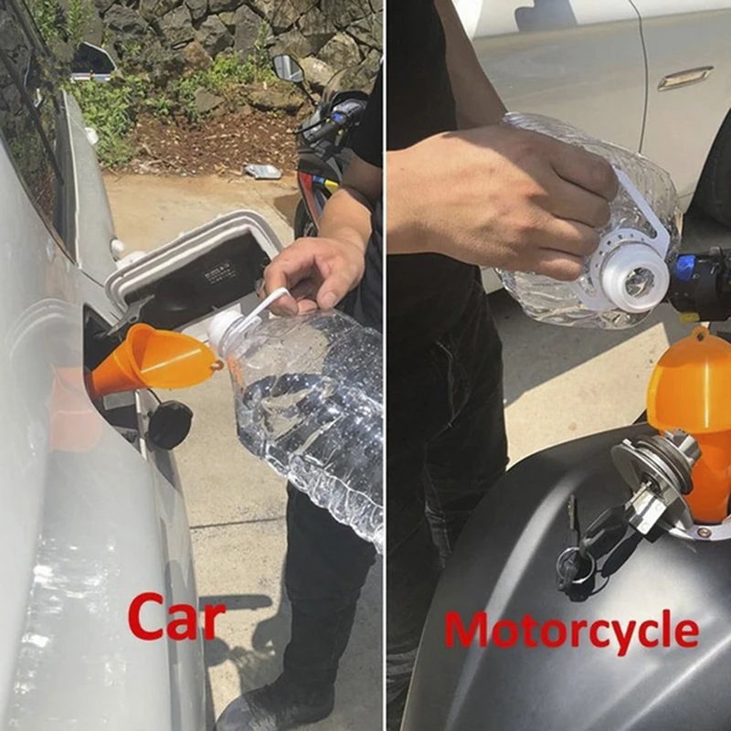 General Motorcycle Car Long Mouth Funnel Plastic Refueling Oil Liquid Spout Diesel Filling Tool Motor Car Accessaries image 3