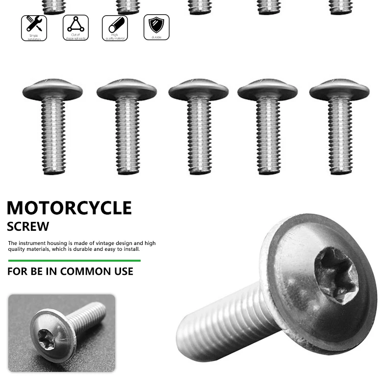 FAIRING BOLT SCREW STAINLESS STEEL M5X25 For BMW R1200GS R1200RT K1300GT F700GS F800GS F800R G650GS K1600GTL S1000RR