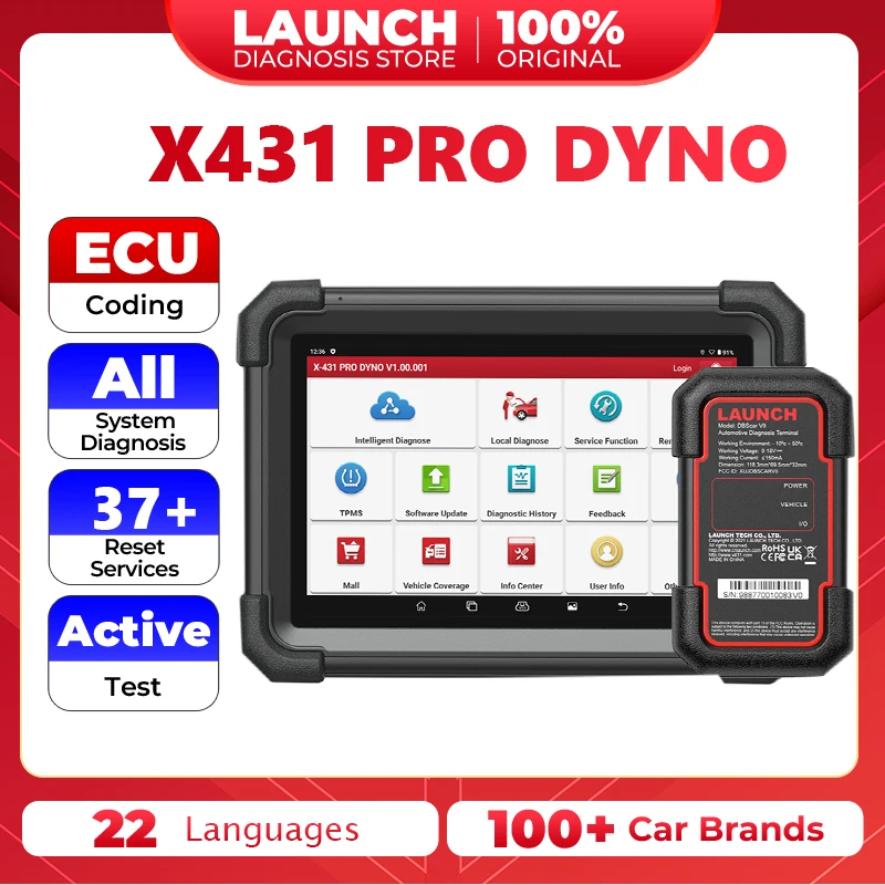 

NEW LAUNCH X431 PRO DYNO Auto Diagnostic Tools Automotive OBDII Scan obd2 Display Car Diagnosis Mechanical Workshop tools Launch