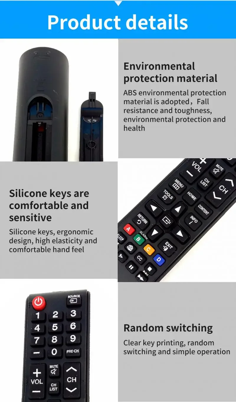 Universal Smart TV Remote Control For TV AA59-00594A 3D Smart TV Controller AA59-00581A AA59-00582A UE43NU7400 UE40F8000