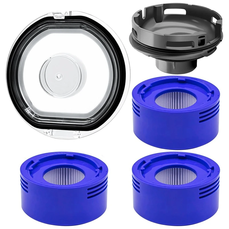 Сменная крышка пылесборника, фильтр, задняя крышка двигателя для Dyson V7 V8, беспроводные пылесосы, ремонт, детали для пылесоса