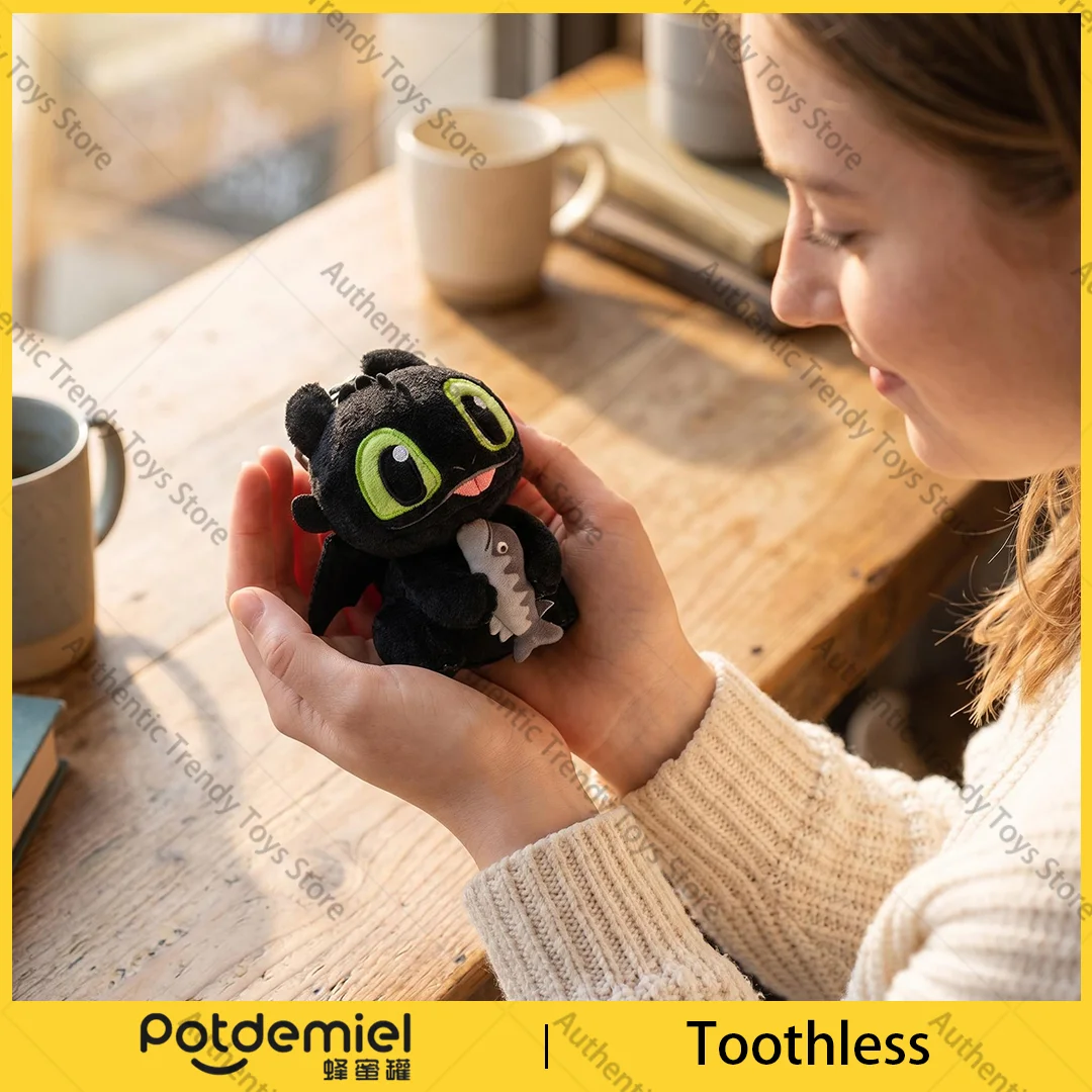 Genuine Potdemiel Universal  Dragon Taming Master Toothless Night Sha White Light Sha Cute Keychain Backpack Shine Bright Gifts view 5