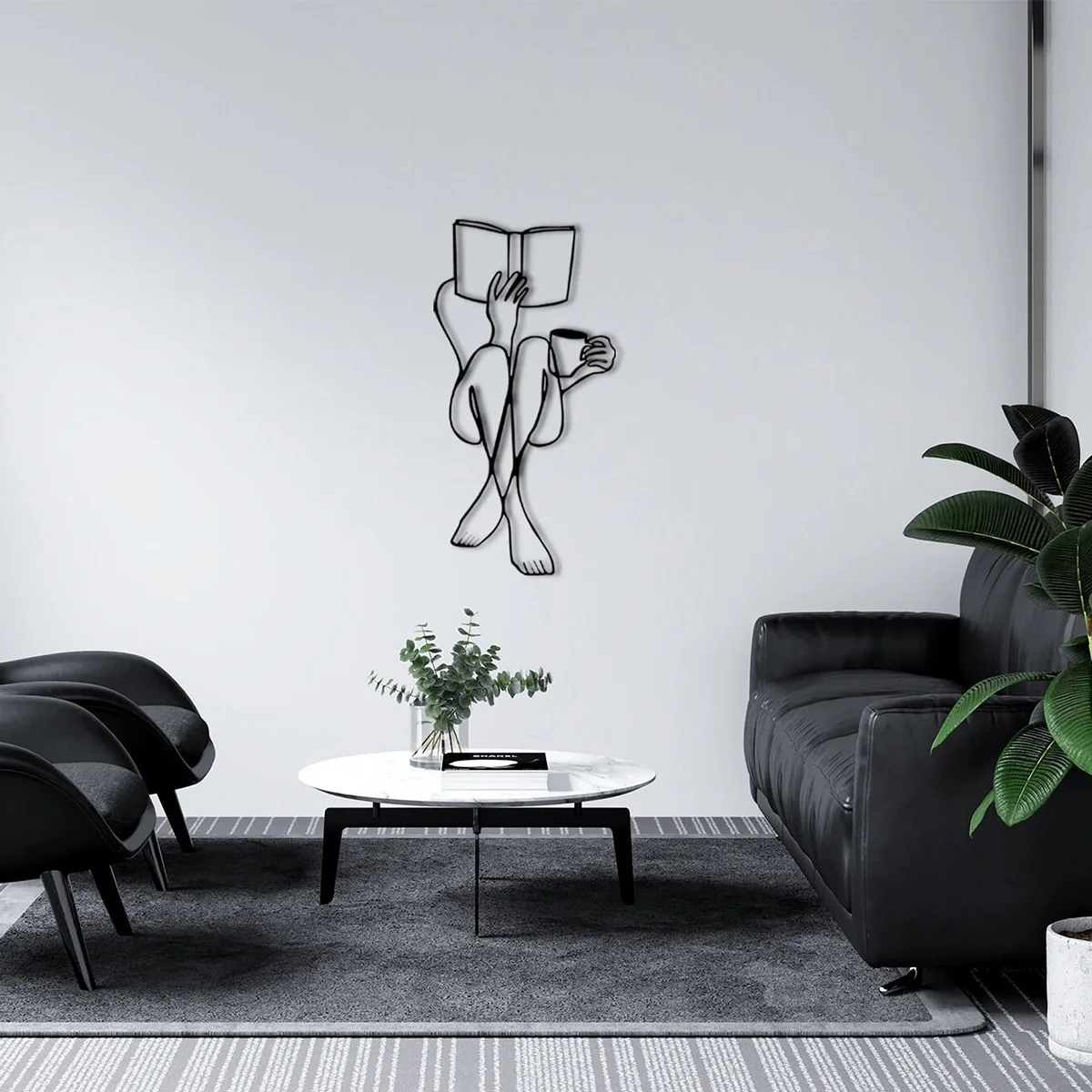 1PC Personalized Metal Art Decoration, Cute Girl Metal Wall Decoration, Living Room Study Room Wall Hanging Home Art