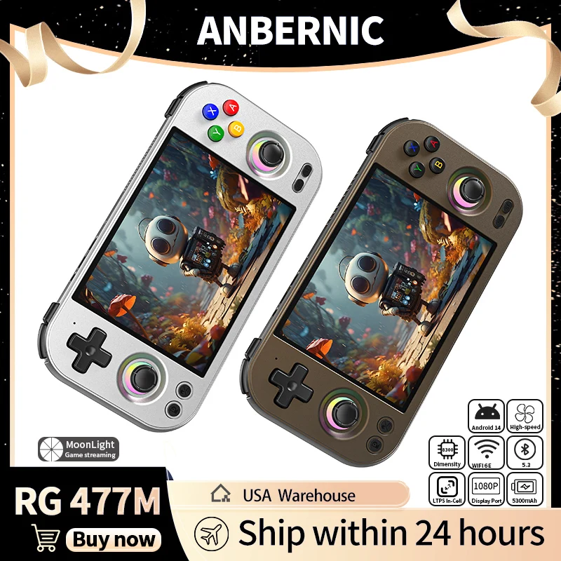 ANBERNIC RG 477M Retro Handheld Games Console 4.7
