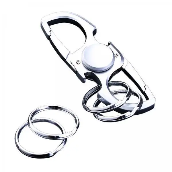 Durable Multitool Fidget Toy Keychain Detachable Metal Stress Relief Bottle Opener for Men Car Bag
