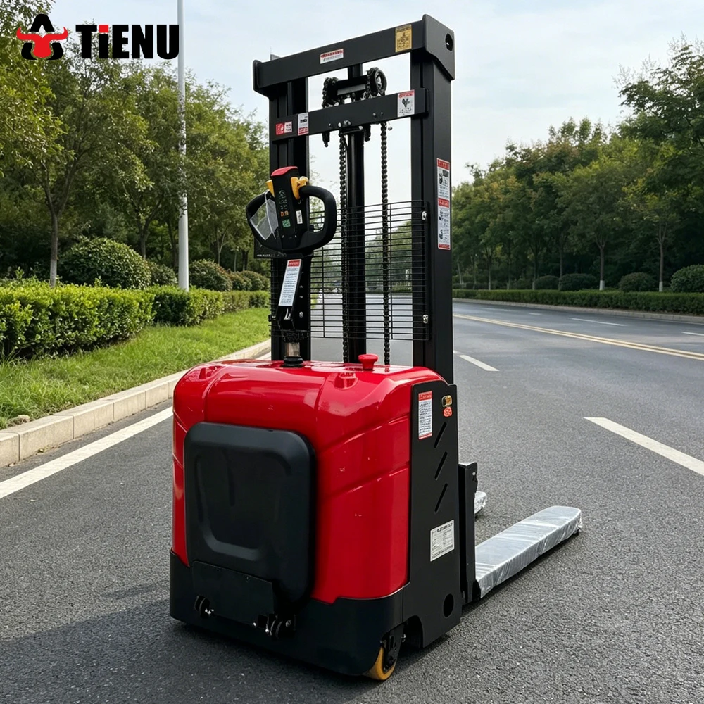 High Quality Compact Self Loading Stacker New Electric Lift Pallet Stacker Manual Pallet Stacker For Workshop Use