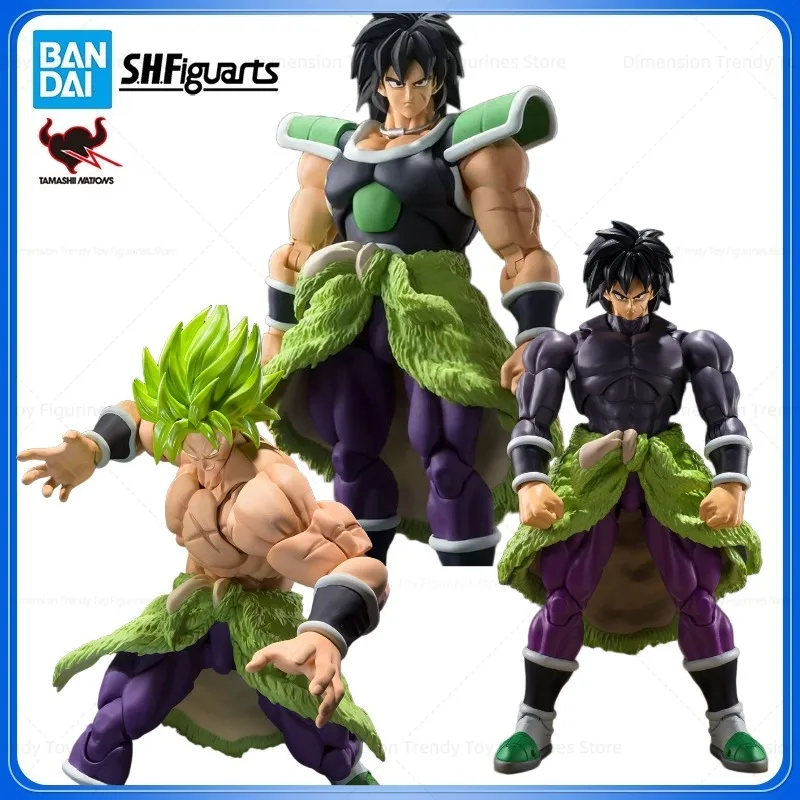 Bandai en Stock Anime Dragon Ball Z SHF Broly Super Saiyan figura de acción modelo juguete colección regalo DT