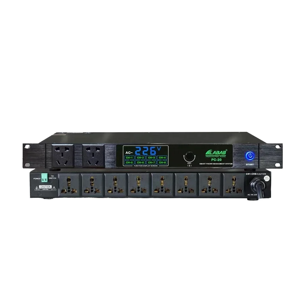 Professional Audio Video & Lighting Power Manager Sequencer Switches Devices In Sequence