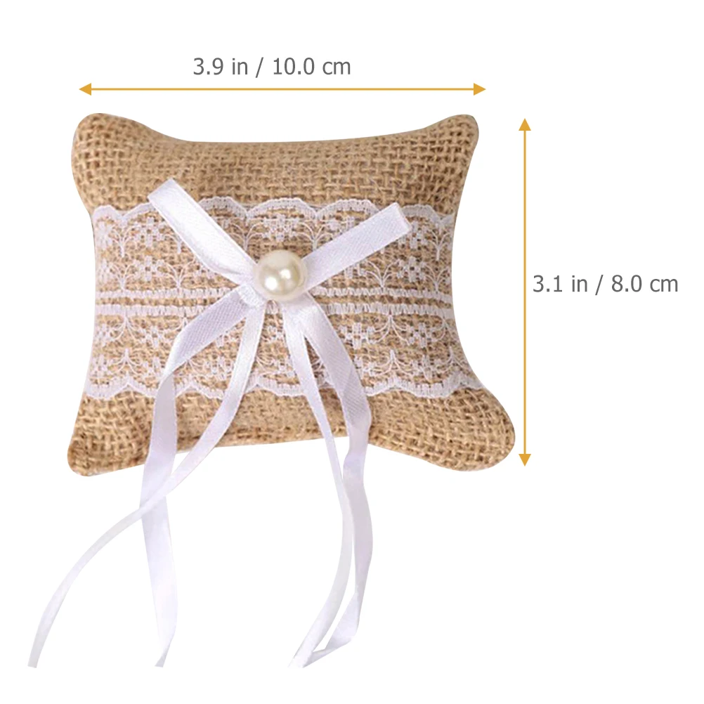 2 قطعة وسادة وسادة أنيقة حلقة حامل الوسائد لحفل زفاف الديكور اقتراح حلقة حامل لوازم حفلات الزفاف