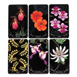 10,3 * 6 cm A Little Rain Botanical Oracle Deck 52, wyjątkowe piękne botaniczne ilustracje Karty Miłość Wyrocznia Karty Tarot