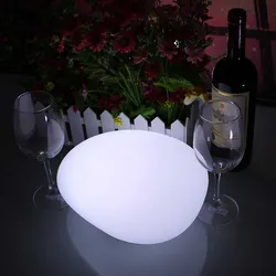 Luces solares para exteriores, luz de jardín con forma de piedra adoquín, impermeable, cambio de Color, luces de paisaje con Control remoto