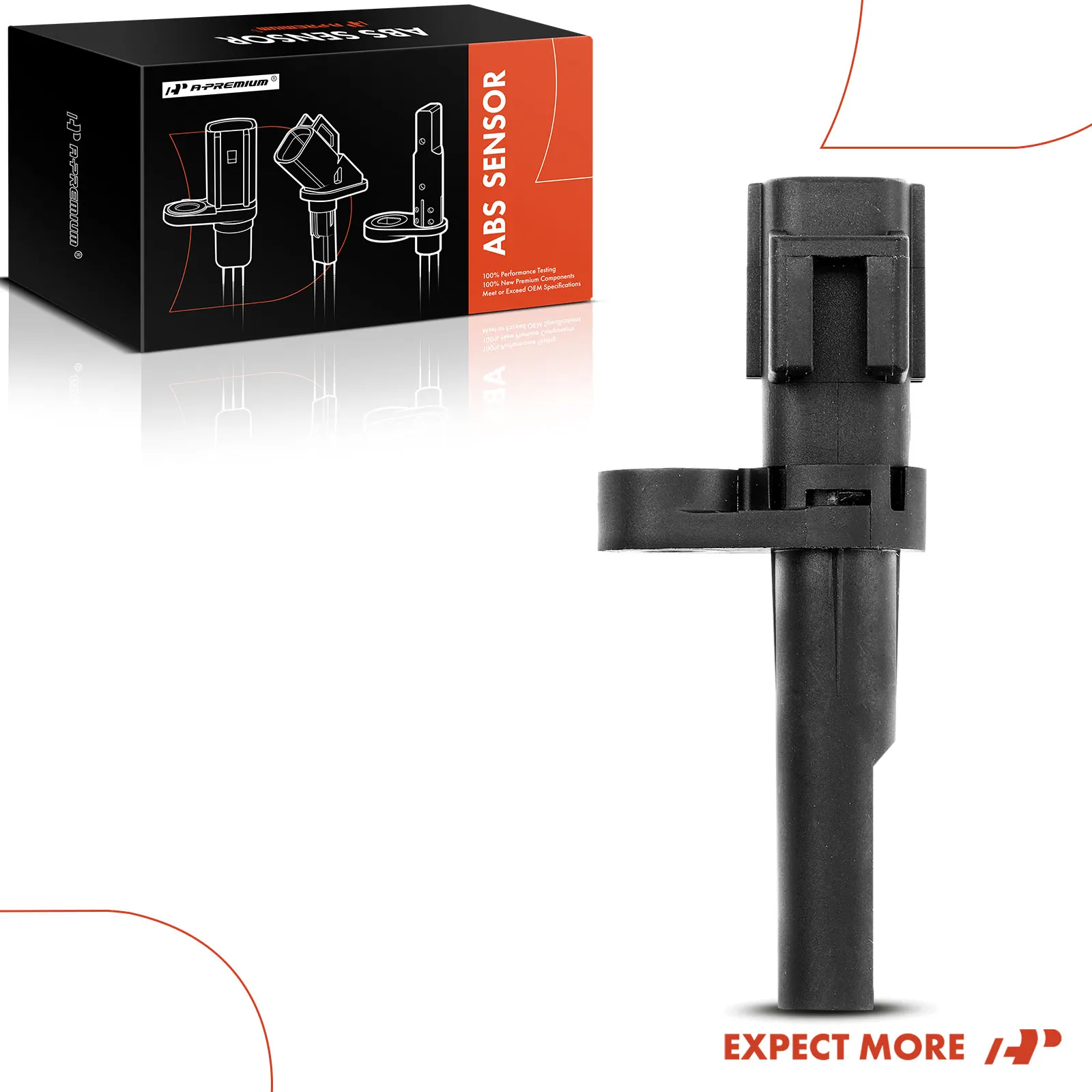 A-Premium Rear Side ABS Wheel Speed Sensor for Ram 1500 2011-2012 Dodge Ram 1500 2007-2010 Ram 2500 2010 Durango 2004-2006 8