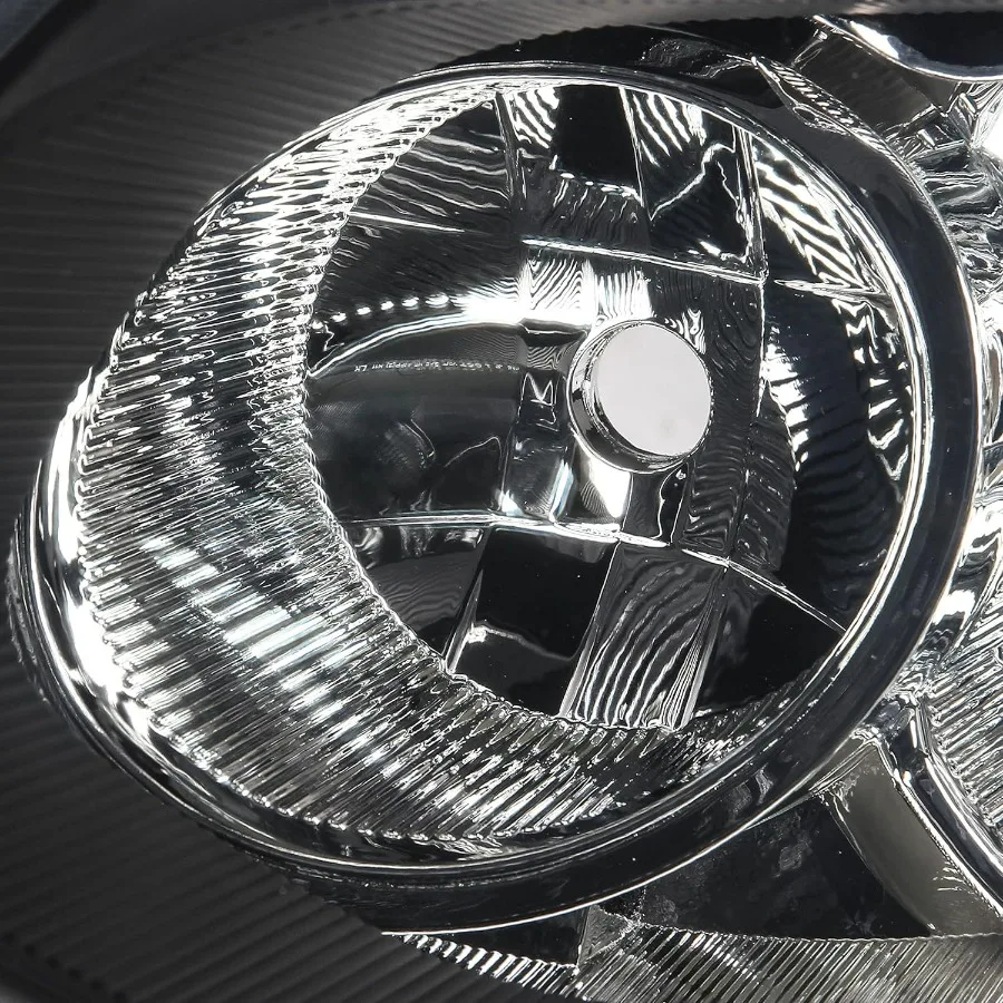 مجموعة المصابيح الأمامية لاستبدال المصابيح الأمامية نيسان روج هالوجين 2008-2013، مصباح أمامي غير مخفي، زاوية كهرمانية سوداء