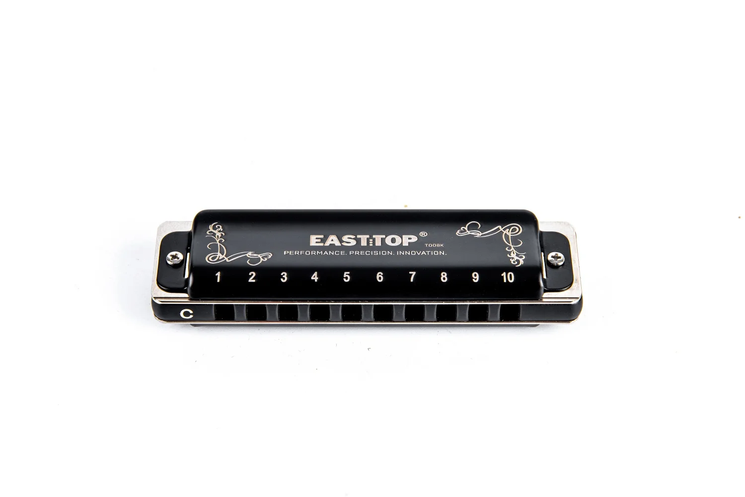 East Top T008K 2.0 Harmonica, Advanced Diatonic Harmonica Key of C, Blues Harmonicas For Adults, Professionals and Students
