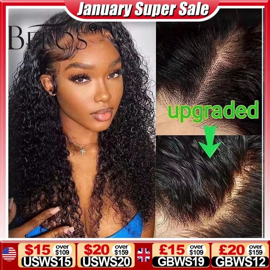 BEEOS Upgraded 2.0 Tiny Knots 13x6 Full Frontal HD Lace Wigs Skinlike HD Lace Bye Bye Knots 5x5 13x4 Water Wave Wigs For Women