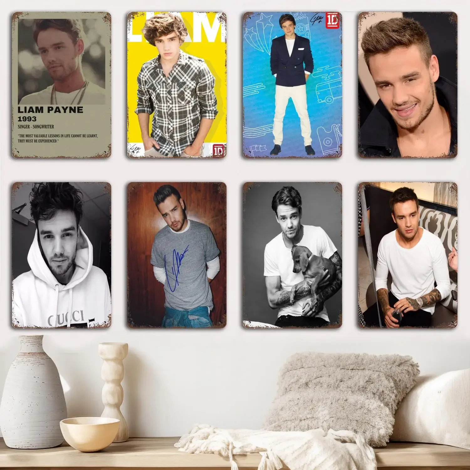 liam payne Metal Signs wall decor Vintage Tin Signs Captain Metal Poster Decor for Bar Pub Club Wall Decoration