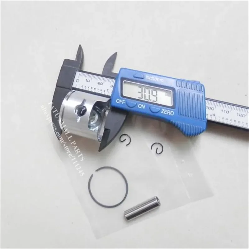 23CC 1/5 R/C PISTON KIT 32MM FOR HPI BAJA KM CY SIKK KING Chung Yang ROVAN ZENOAH KOMASTU G230RC 1:5 5B/5T RC RING PIN CLIP