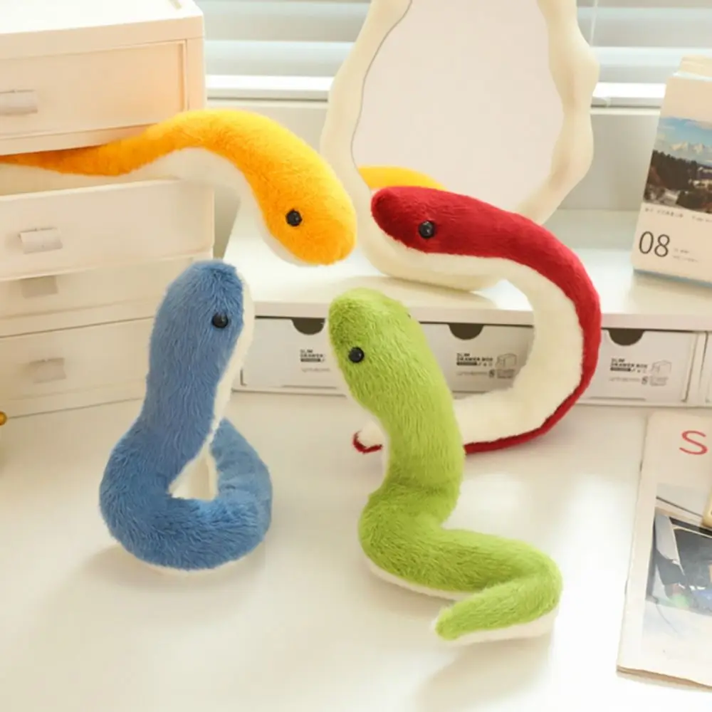 Stuffed Animal Snake Doll Soft Cotton Ornament Stuffed Snake Kawaii Decoration Simulated Snake Children Student