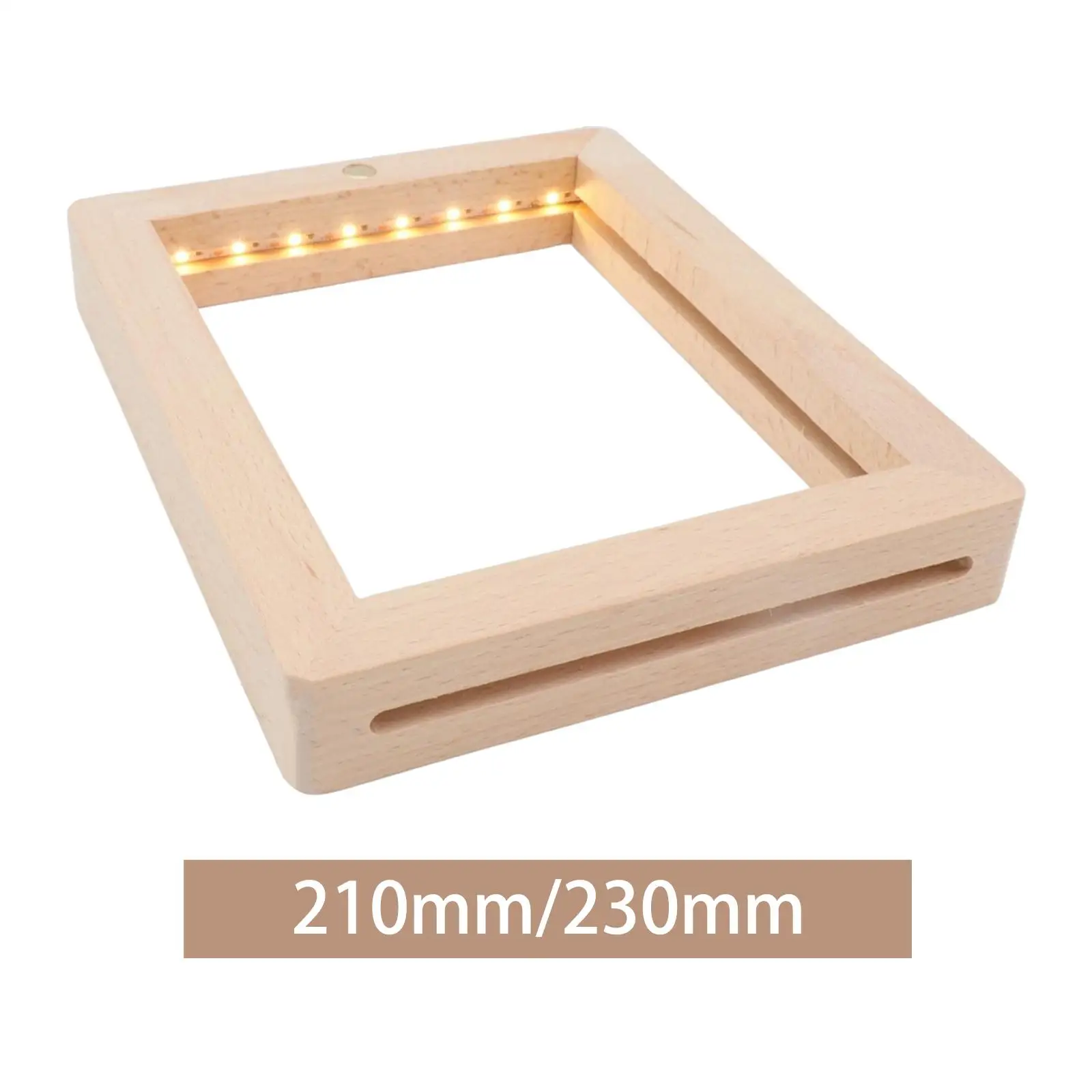 Wood Picture Frame LED Photo Frame Touch Lightweight Decor Birthday Gifts Lamp