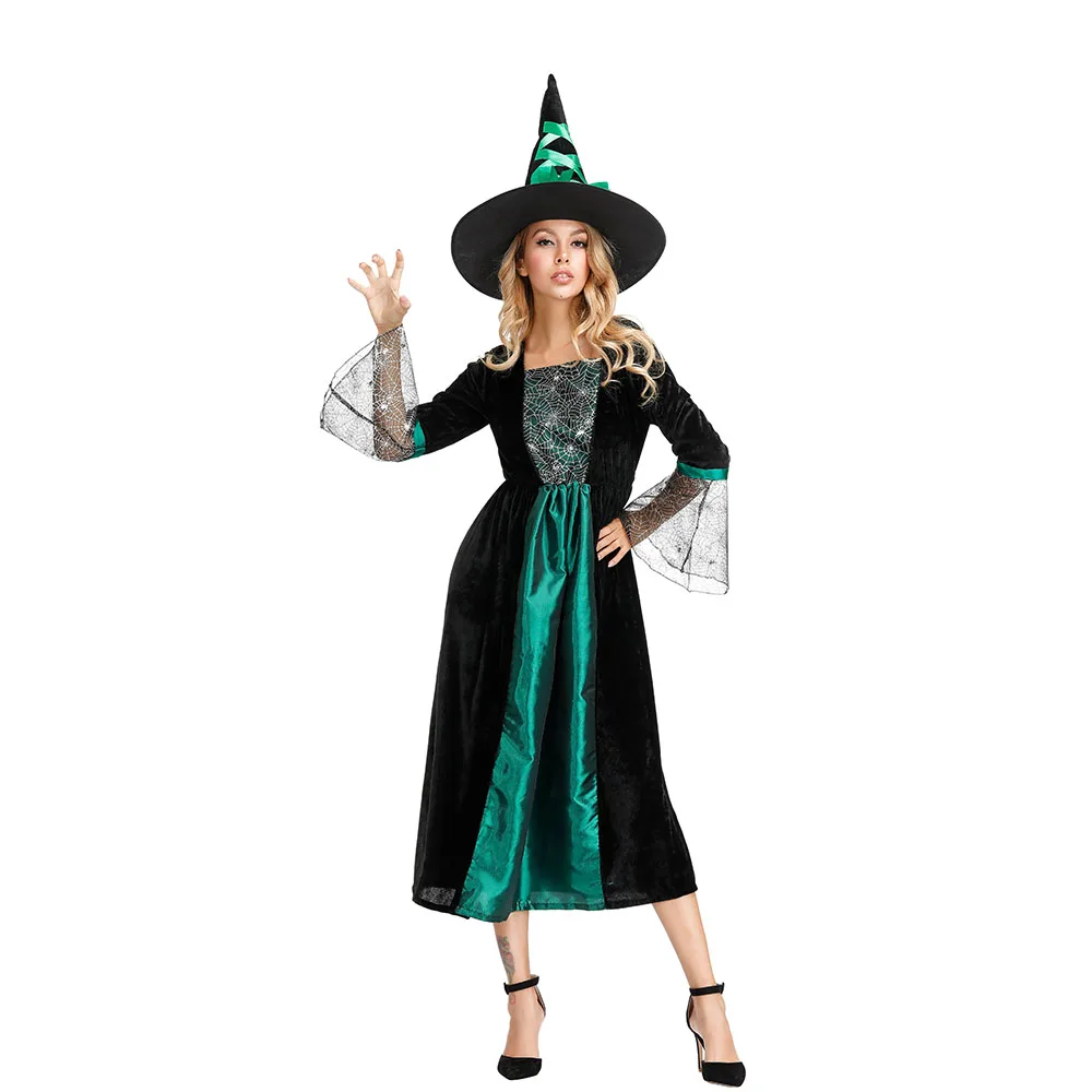 green witch dress Girl Wicked Green Witch Costume - SPOOKTACULAR main image 0
