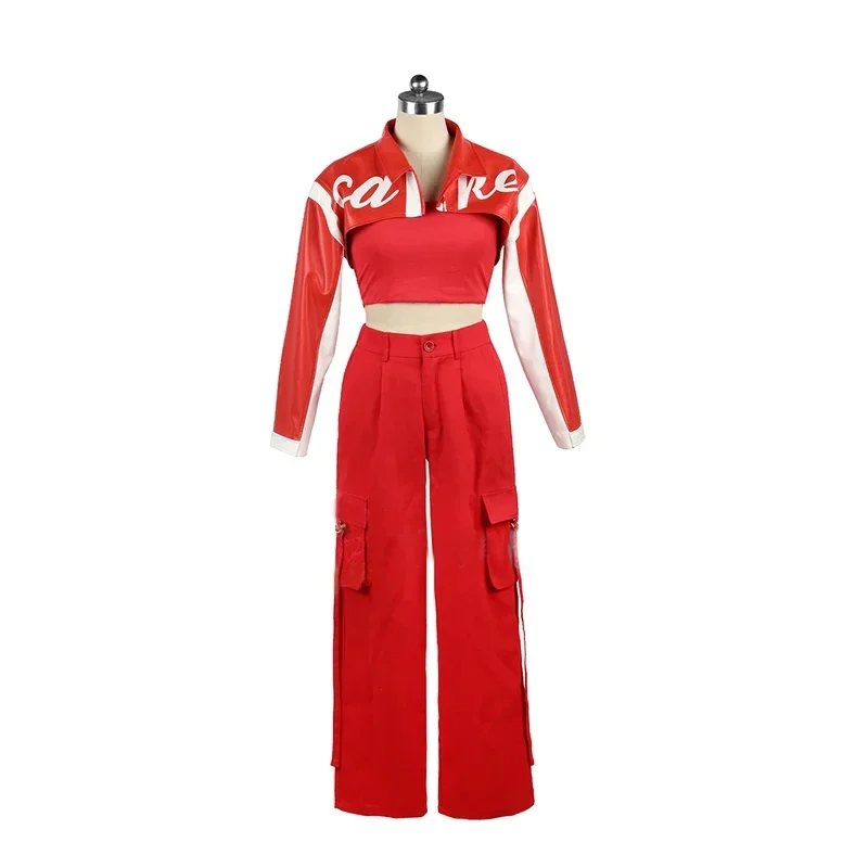 Vrouwen Groep Kpop Danser Outfit Zangeres Danseres Jazz Dance Kostuum Rode Hiphop Kleding Volwassenen Podiumkleding Dwy9409