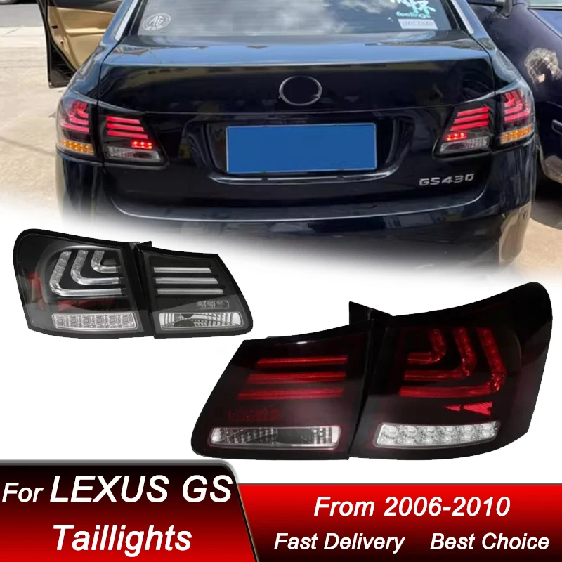 

Стайлинг автомобиля задние фонари для Lexus GS GS350 2006-2010 новый стиль полностью светодиодный задний фонарь динамический указатель поворота задний фонарь в сборе