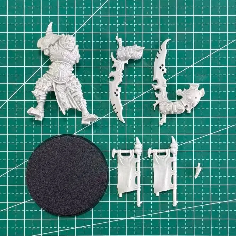 Figurine en résine de Base de 50mm, Kit de modèle assemblé, bête de guerre lourde, modèle blanc en résine non assemblé et non peint