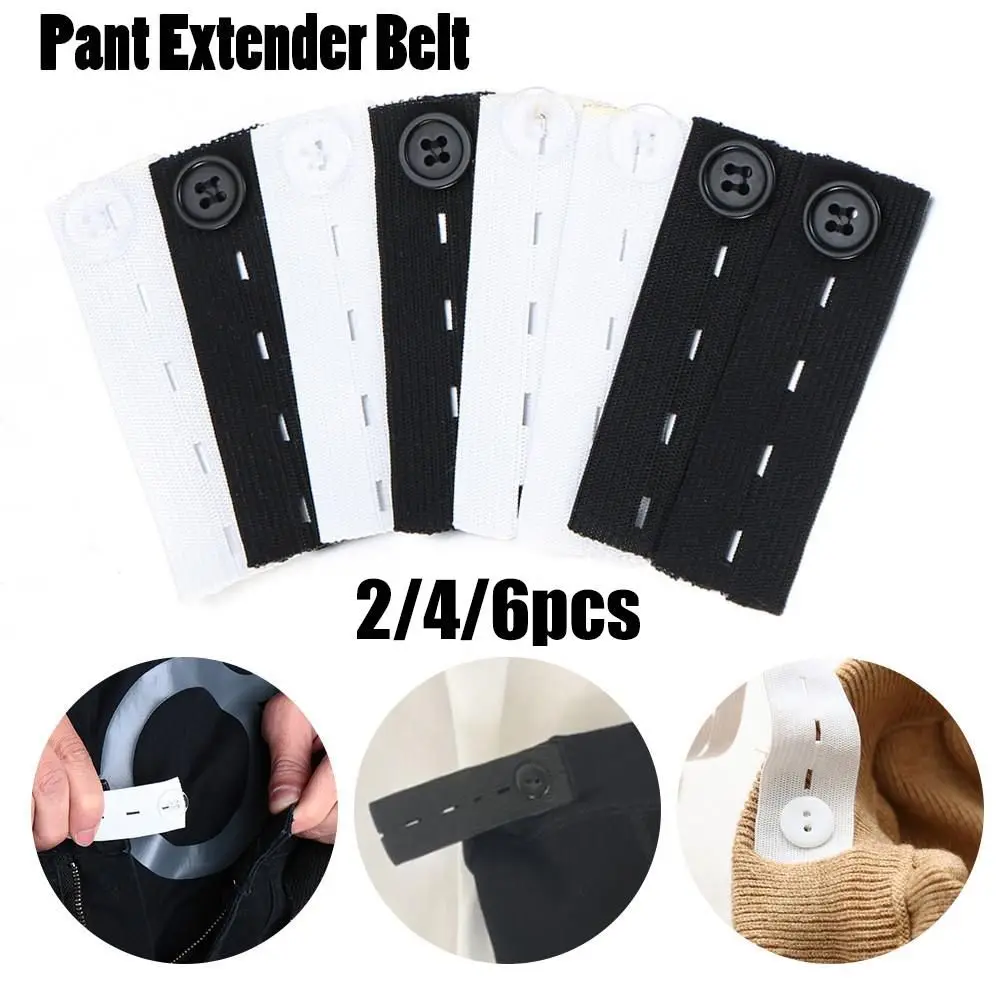 Hot Unisex Waist Band Pant Extender Belt Tight Trousers Jeans Skirts Maternity Button Hooks Washable Gadgets Garment Accessories