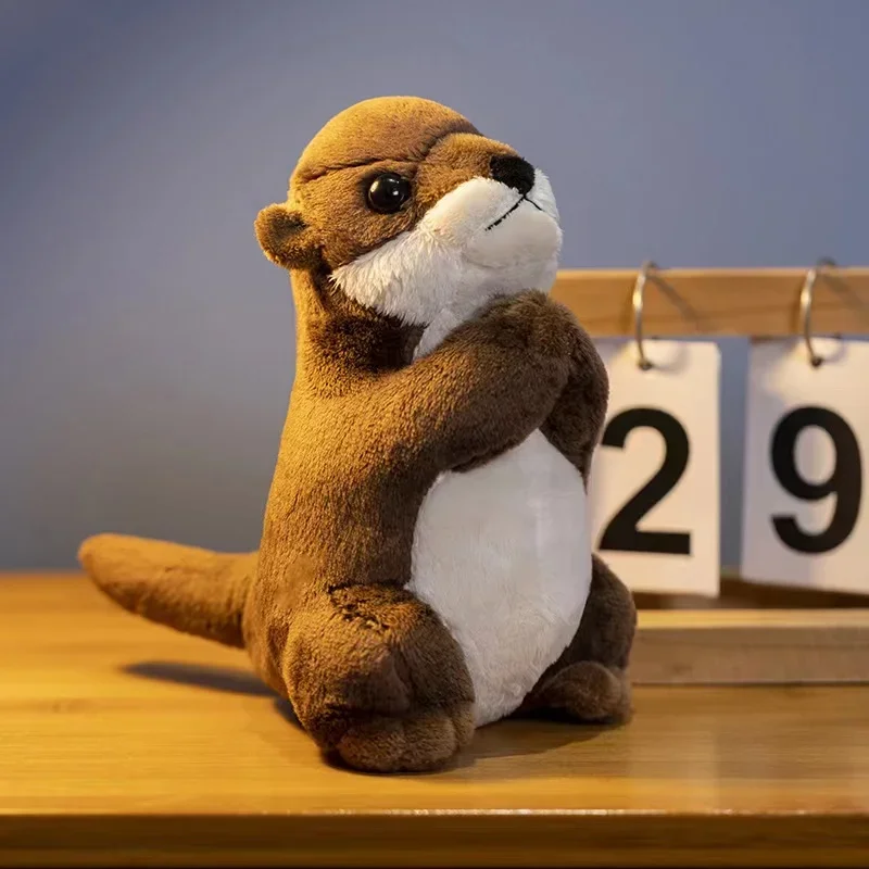 27cm Cute Cartoon Wishing Otter Plush Toys Baby Kids Cute Lovely Soft Stuffed Dolls For Christmas Holiday Birthday Gift