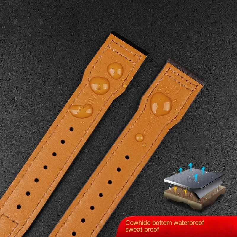 For Iwc Pilots Little Prince Watch Iw327004/iw377714 Mark16/17/18 Portuguese Leather Strap 20 21mm Men Watchband Belt Bracelet