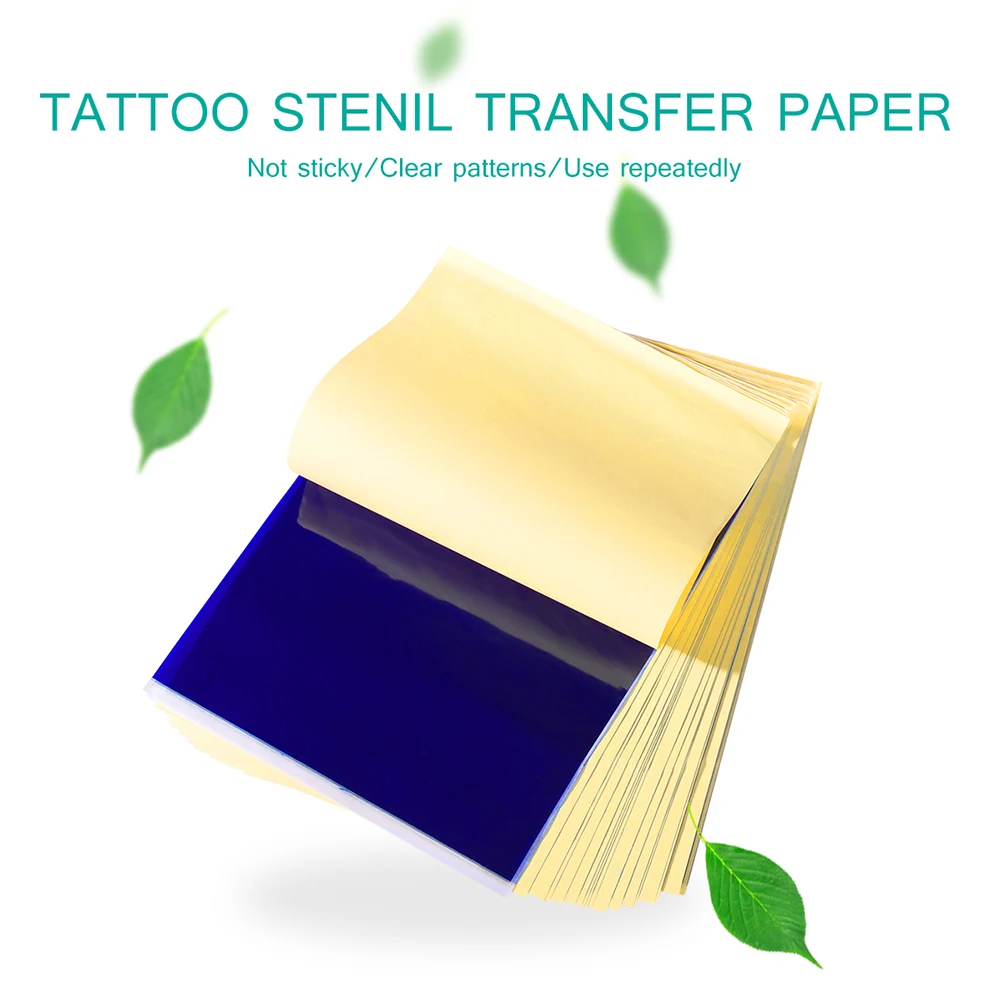 

25 Sheets Tattoo Transfer Paper Body Art Tracing Stencil Drawing Pattern Skin Safe Premium Material Thermal Copier