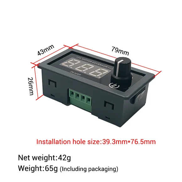 ZK-MGP PWM DC Motor Governor Motor LED Lighting Dimmer Slow Start Slow Stop 5-30V 12A 360W