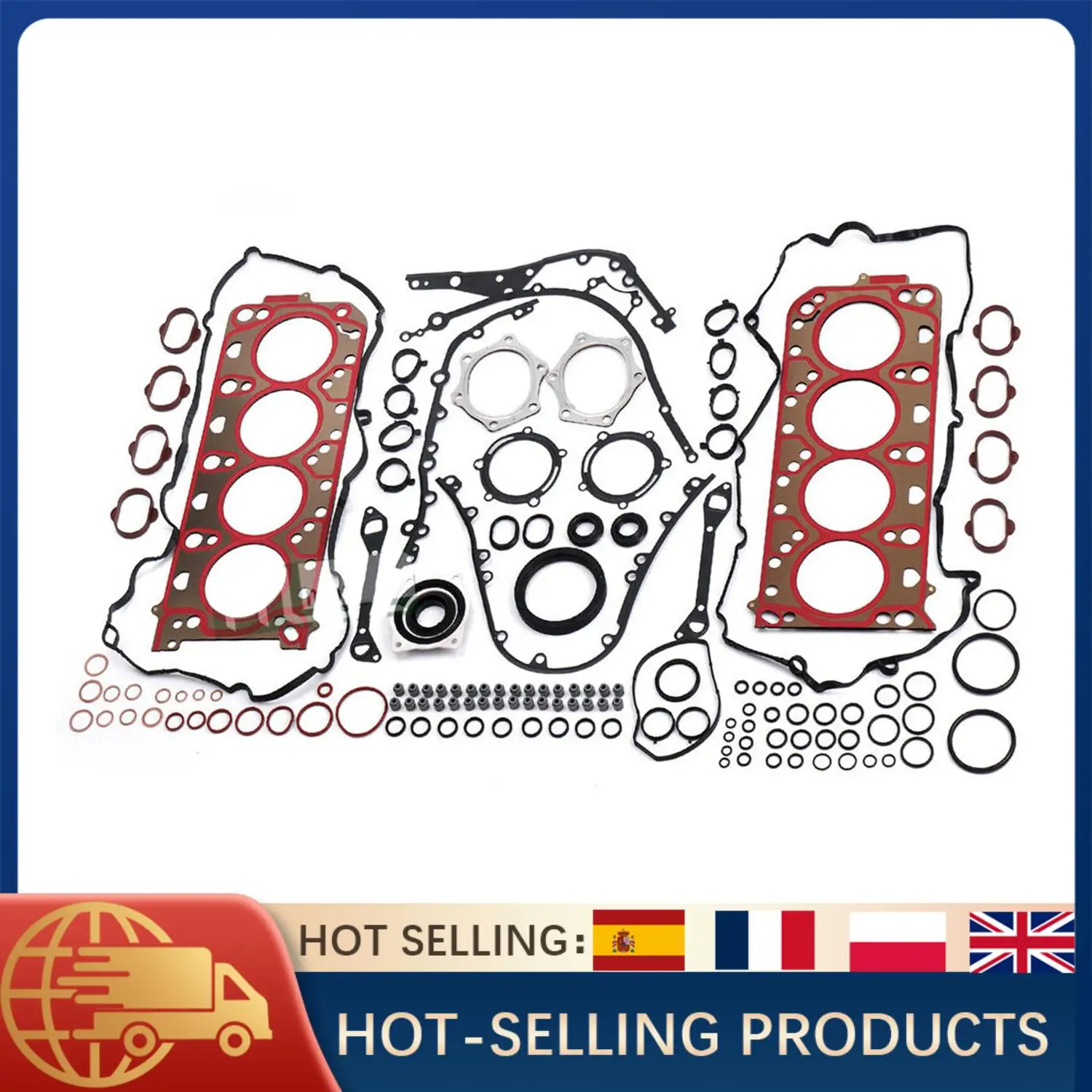 

Комплект прокладок для капитального ремонта двигателя для Porsche Cayenne S GTS 9PA 92A 2007-2019 Panamera S 4S GTS 970 2009-2016 4.8L V8 Набор уплотнений для восстановления