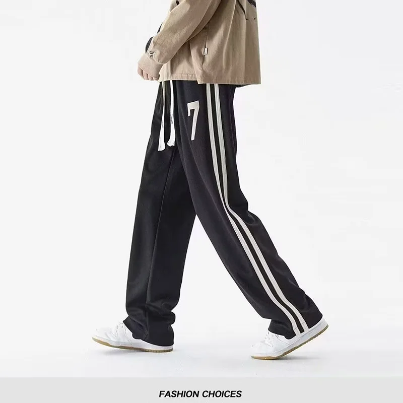 

Autumn Joggers Pants Men Running Sweatpants Striped Track Pants Gym Fitness Sports Trousers Male Bodybuilding Training Bottoms