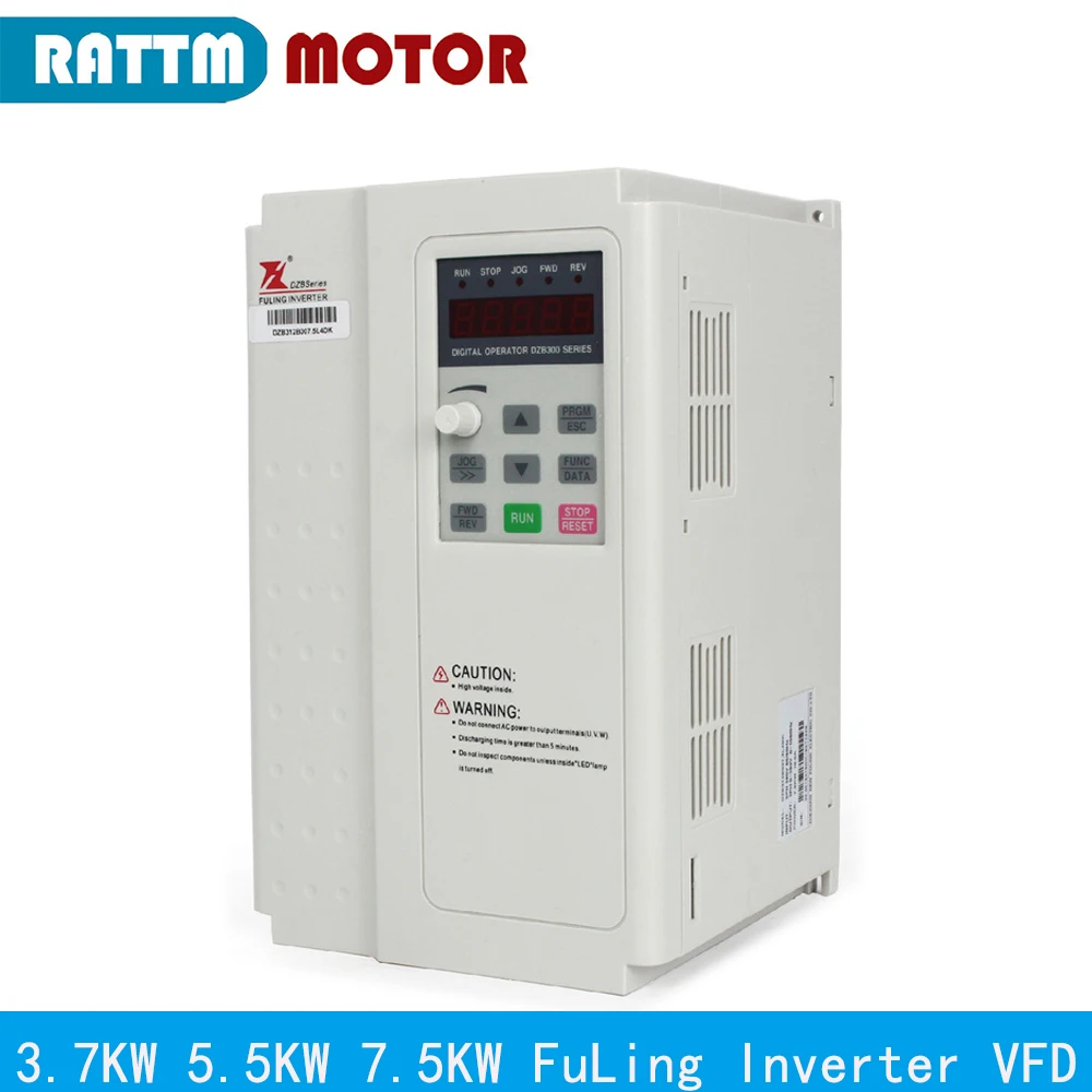 BD612 5.5KW 7.5KW 220V/ 380V FL Inverter VFD Variable Frequency Drive for spindle speed control 1000Hz 3-phase output