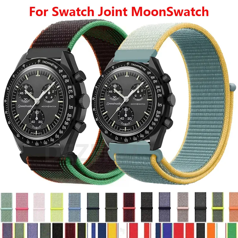 Нейлоновый ремешок-петля для Omega X Swatch Joint MoonSwatch Planet, спортивный браслет, сменный браслет 20 мм, браслет Correa Bands