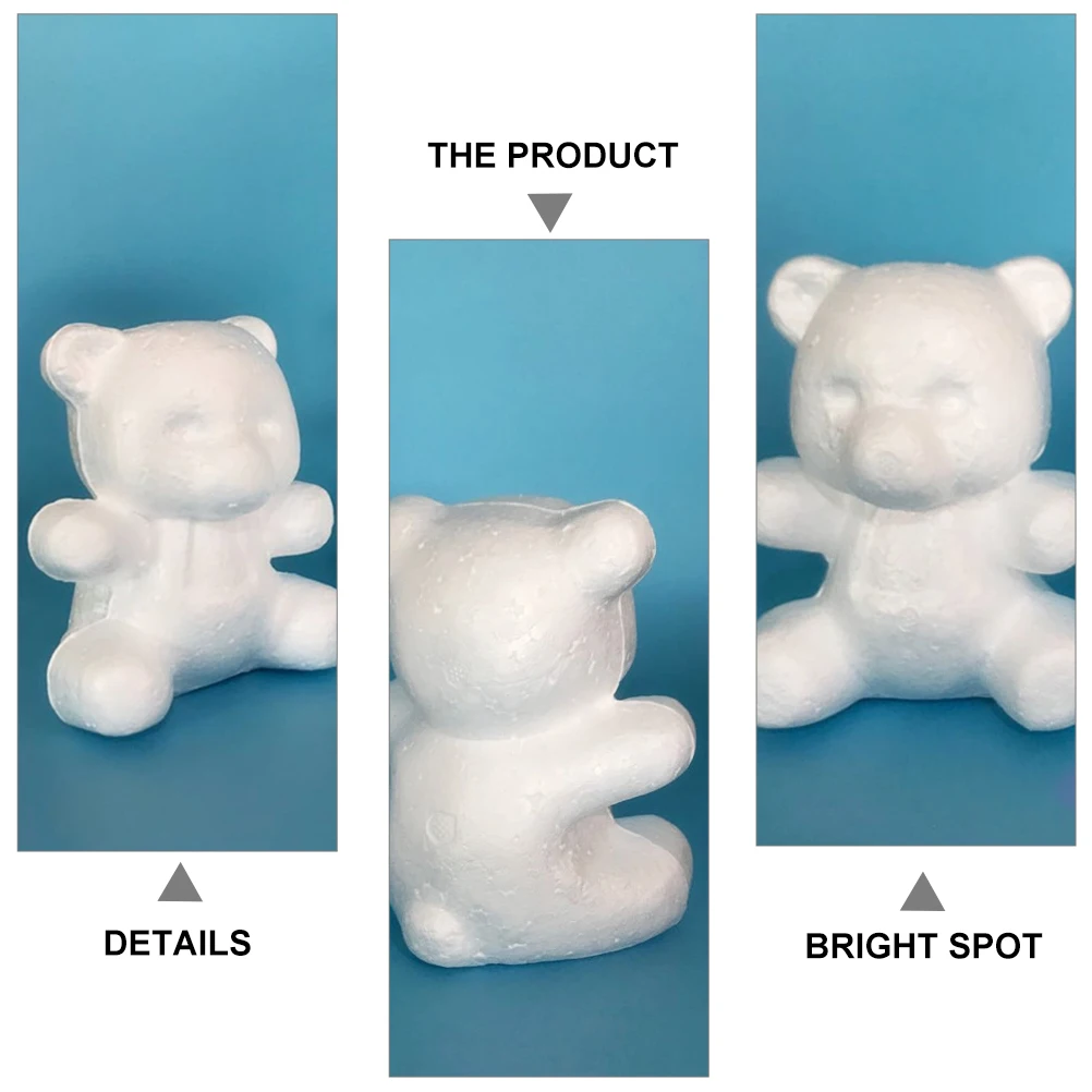 

Foam Ball Toys DIY Model Unfinished nament Kids Arts Crafts Sculpture Cartoon Shape Paintable