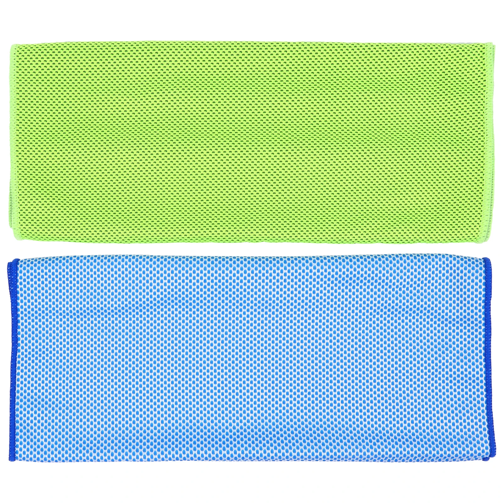 

2Pcs Quick-drying Ice Cooling Towels Breathable Polyester Sports Yoga Camping Travel Absorption Comfort Activities Golf Trainers