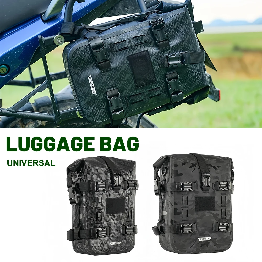 Motorcycle Waterproof Bar Bag TPU Material Saddle Bag Waterproof Travel Tail Bag Motorcycle Touring Equipment